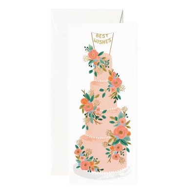 Tall Wedding Cake Long Card - Rifle Paper Co.