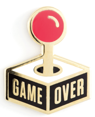 Game Over Pin - These Are Things
