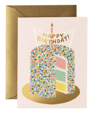 Layer Cake Birthday Card - Greeting Card