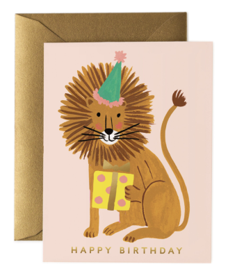 Lion Birthday Card - Greeting Card
