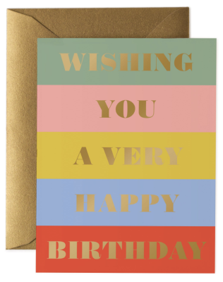 Birthday Wishes Card - Rifle Paper