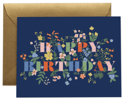 Mayfair Birthday Card - Rifle Paper