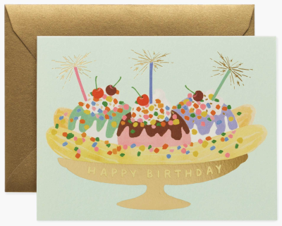 Banana Split Birthday Card - Greeting Card
