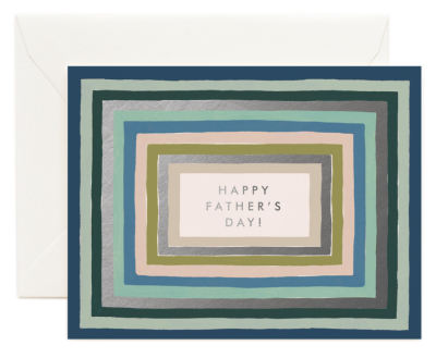 Striped Fathers Day Card - Greeting Card
