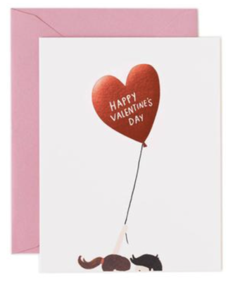Valentines Day Balloon Card - Greeting Card
