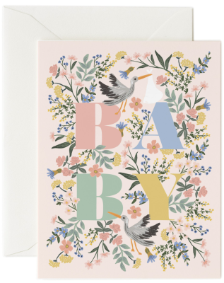 Mayfair Baby Card - Rifle Paper