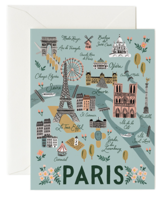 Paris Card - Greeting Card