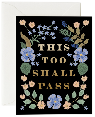 This Too Shall Pass Card - Rifle Paper