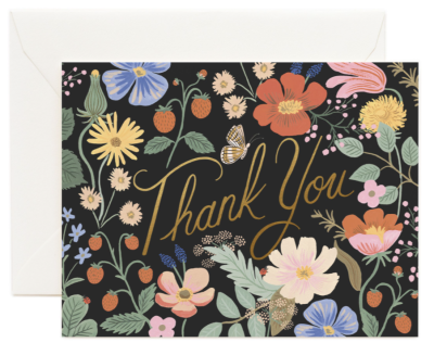 Strawberry Thank You Card - Greeting Card