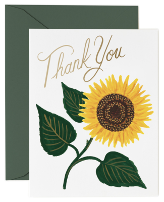 Sunflower Thank You Card - Rifle Paper