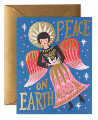 Peace on Earth Angel Card - Rifle Paper Co.