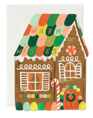 Gingerbread House Card - Grußkarte