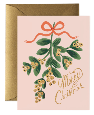 Mistletoe Christmas Card - Rifle Paper Co.