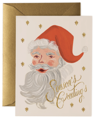 Greetings From Santa Card - Rifle Paper