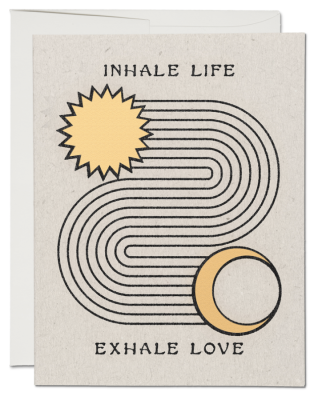 Inhale Exhale Card - Red Cap Cards