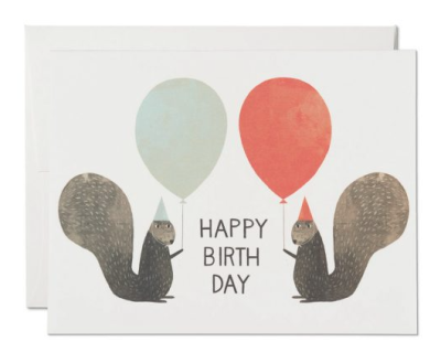 Party Squirrels - Red Cap Cards