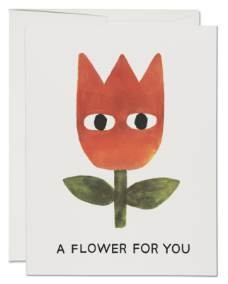 A Flower Card - Red Cap Cards