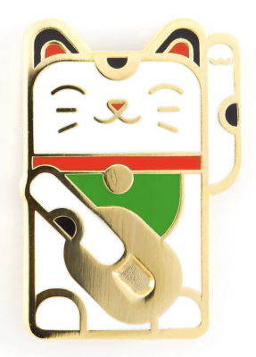 Lucky Cat Pin - These Are Things