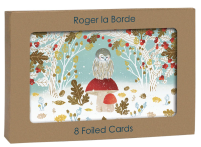 Owl under Bower Goldfoil Card Pack - Roger la Borde
