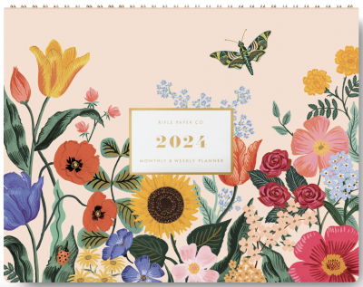 2024 Blossom 12-Mounth Top Spiral Planner - Rifle Paper Co.