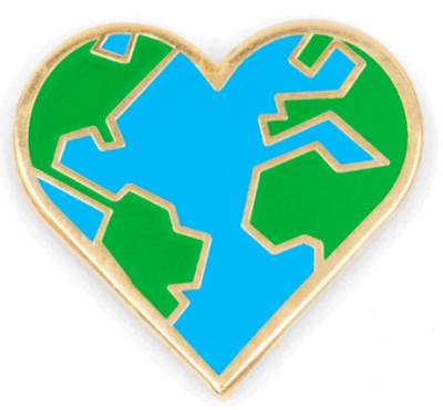 Heart Earth Pin - These Are Things