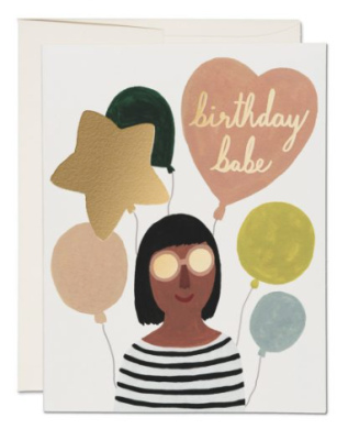 Birthday Babe Card - Red Cap Cards
