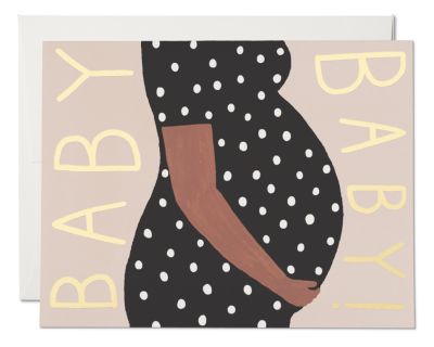 Baby Bump Card - Red Cap Cards