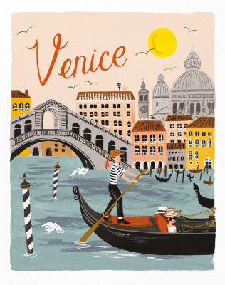 Venice Traveler Art Print - Rifle Paper Co