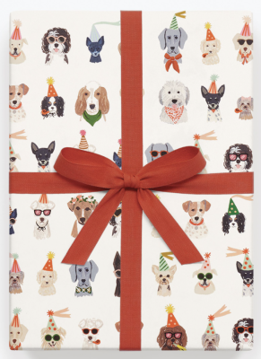 Party Pups Gift Wrap - Geschenkpapier Rifle Paper