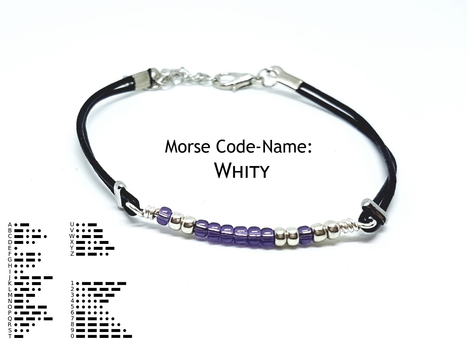 Morse Code Armband, Armband mit Botschaft 4