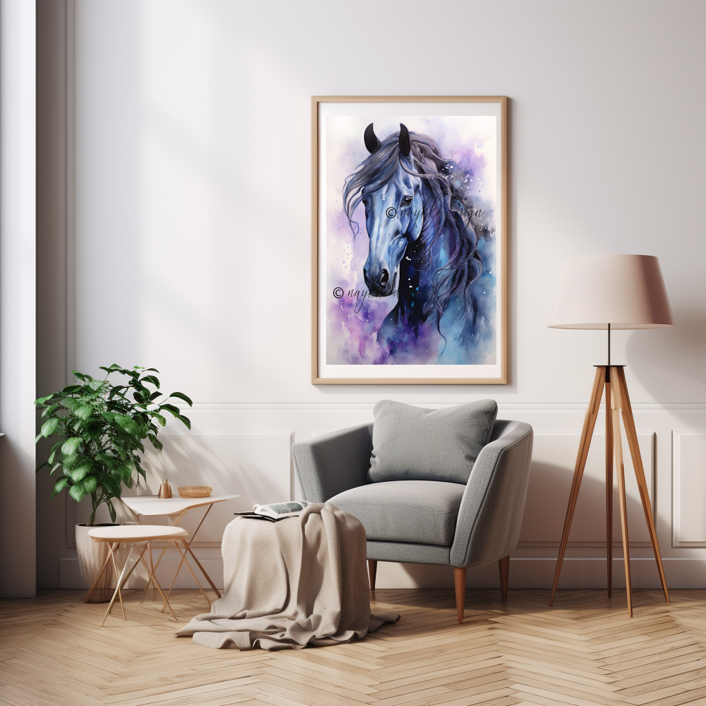 Wandbild eines mystischen Pferds zum Download 2