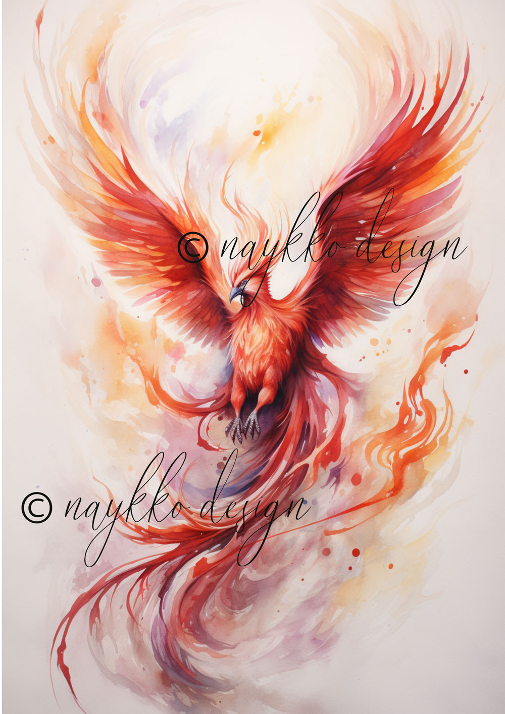 Wandbild eines majestätischen Phoenix zum Download