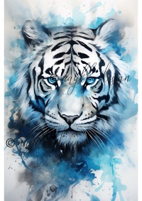 Wandbild eines mystischen Tigers zum Download