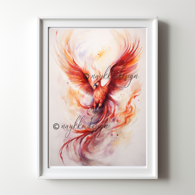 Wandbild eines majestätischen Phoenix zum Download - Bild zum Download