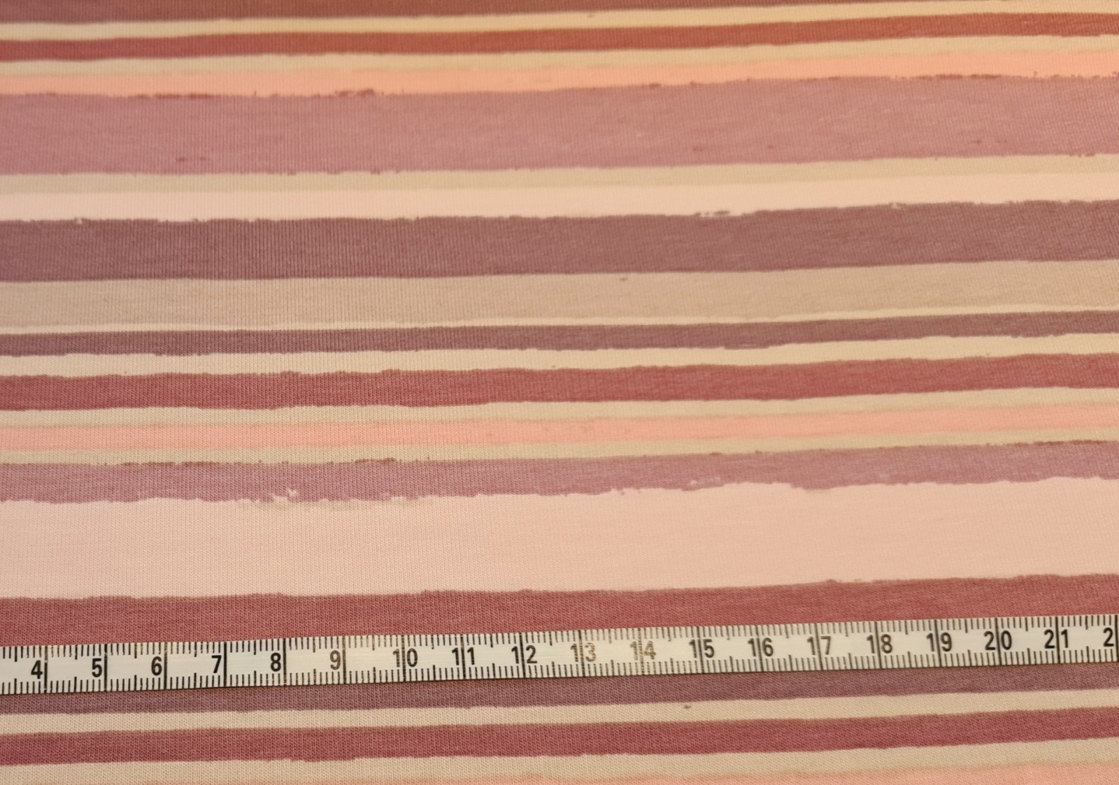 French Terry Stripes Streifen pastell rosa Töne 2