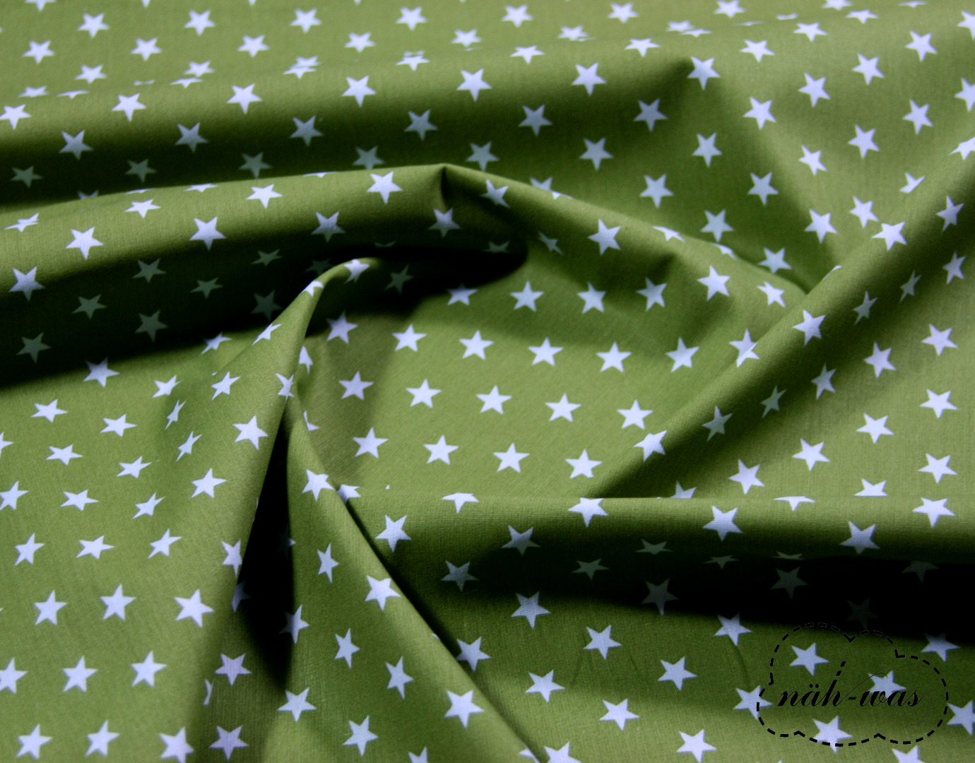 Sterne Baumwollstoff Sternchen grün 3