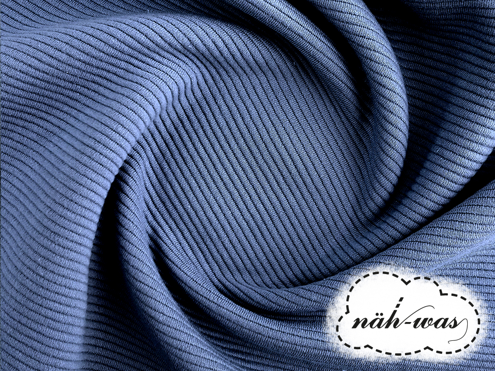 Sweat Ottoman Knitte jeansblau