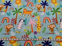 Studio Fabrics Jungle Love Baumwollstoff Dschungel Tiere