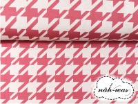 Jacquard grafic Muster pink weiß 3