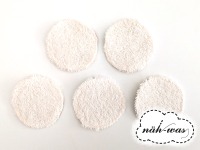 Wunschstoff Kosmetikpad Set Abschmink-Pads 5 Wattepads aus Baumwollstoff und Frottee 3