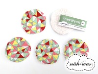Wunschstoff Kosmetikpad Set Abschmink-Pads 5 Wattepads aus Baumwollstoff und Frottee 4