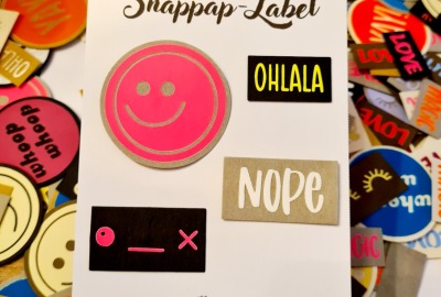 SnapPap Label Set 4 Labels - veganes Leder Handmade Plott