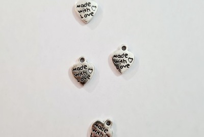 Charm Charms Anhänger - Herz Made with Love
