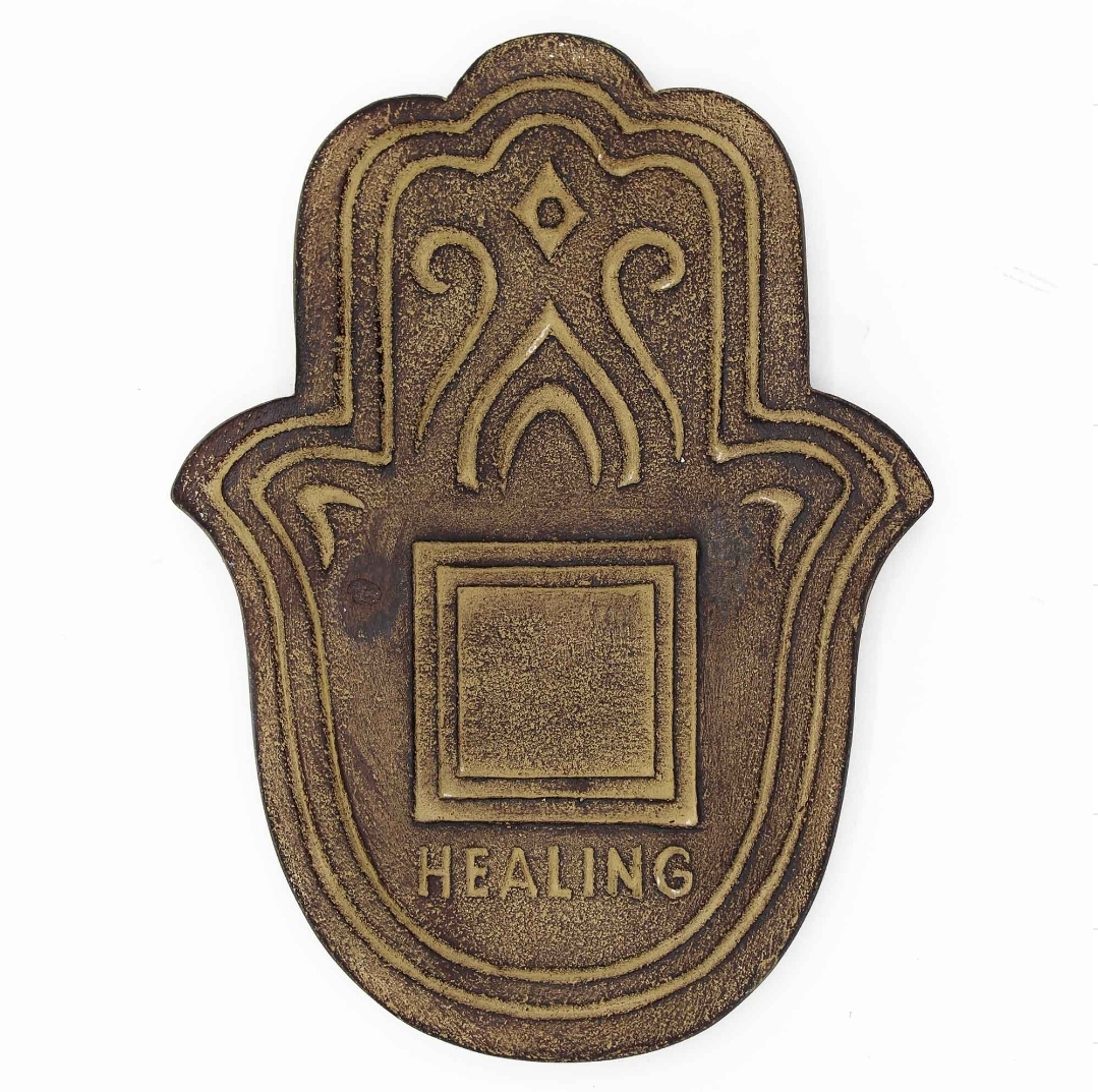 Räucherplatte, Hamsa Hand Platte ,Healing Stone 2