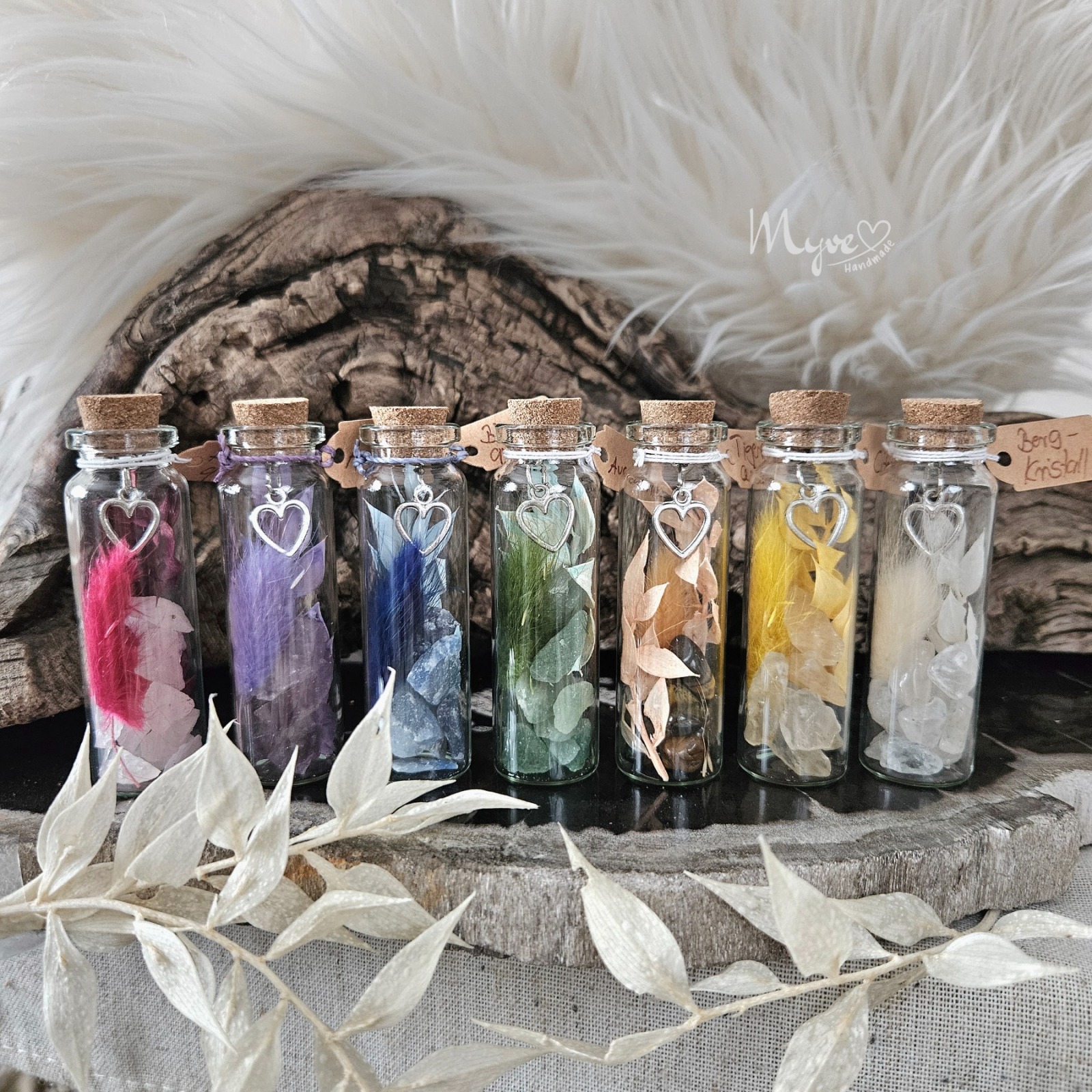 Mini Kristall Flower Bottle , Blumen in der Flasche, spirituelle Geschenke, Blumengeschenke,