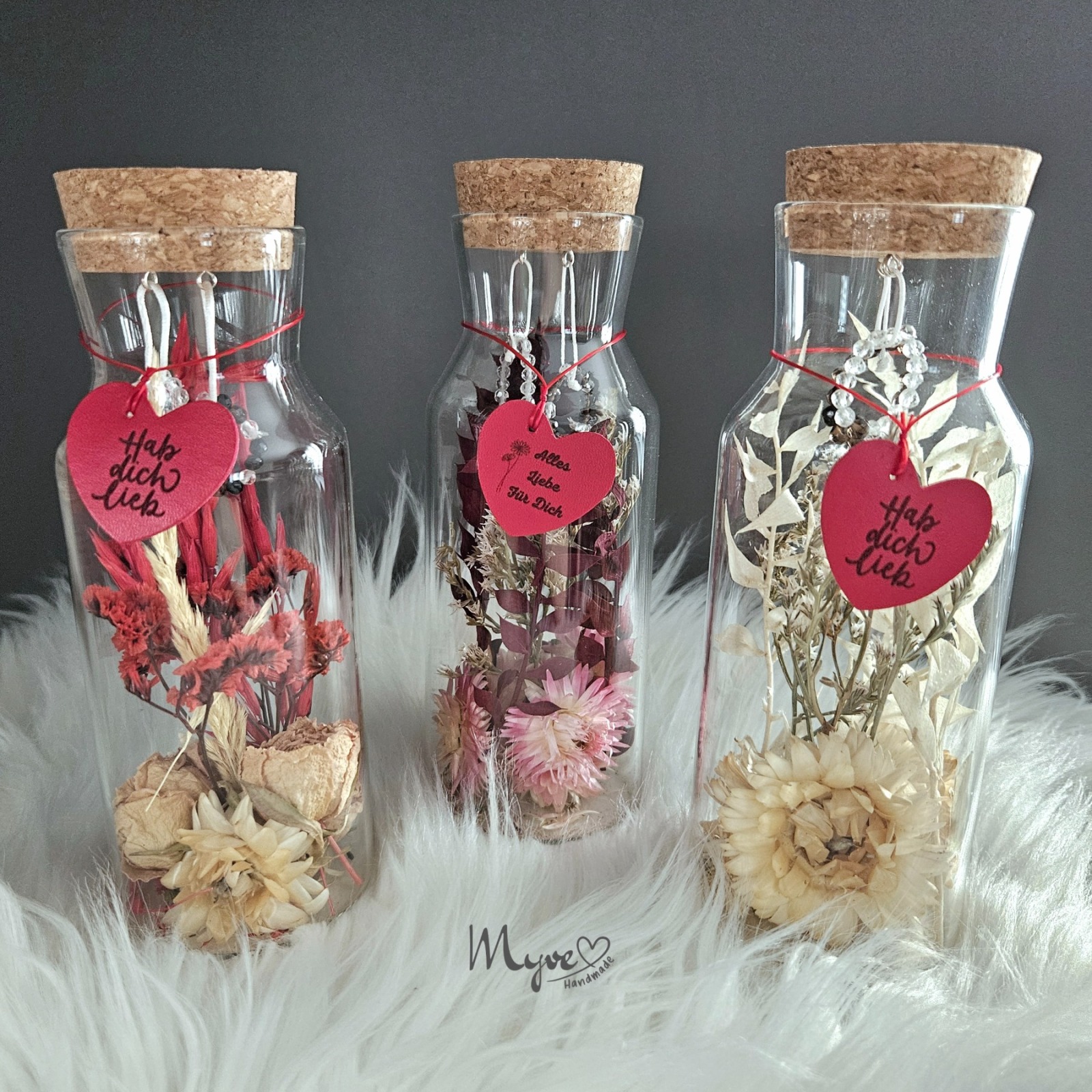 Stretchring Flower Bottle , Blumen in der Flasche, spirituelle Geschenke, Blumengeschenke, Schmuck