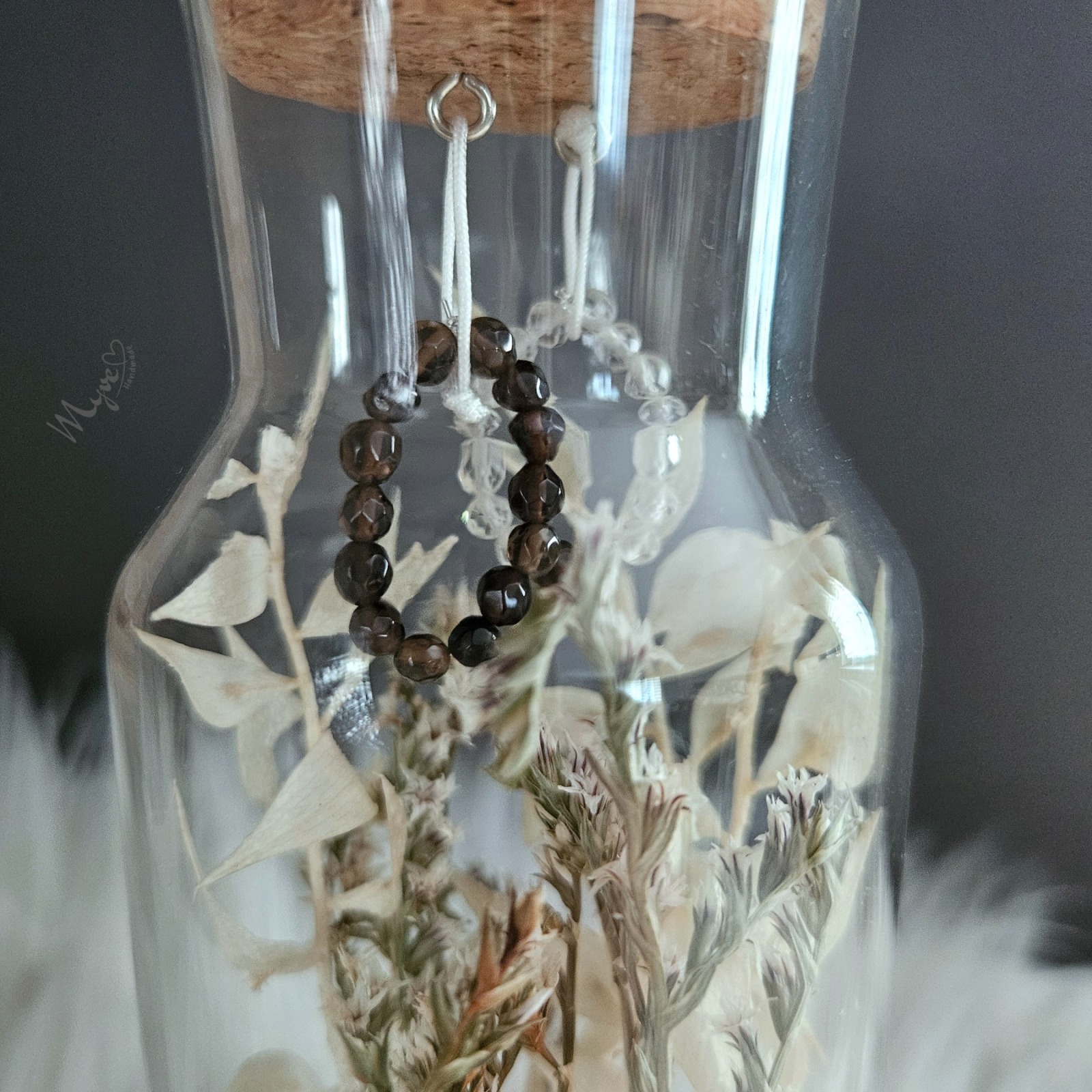 Stretchring Flower Bottle , Blumen in der Flasche, spirituelle Geschenke, Blumengeschenke, Schmuck