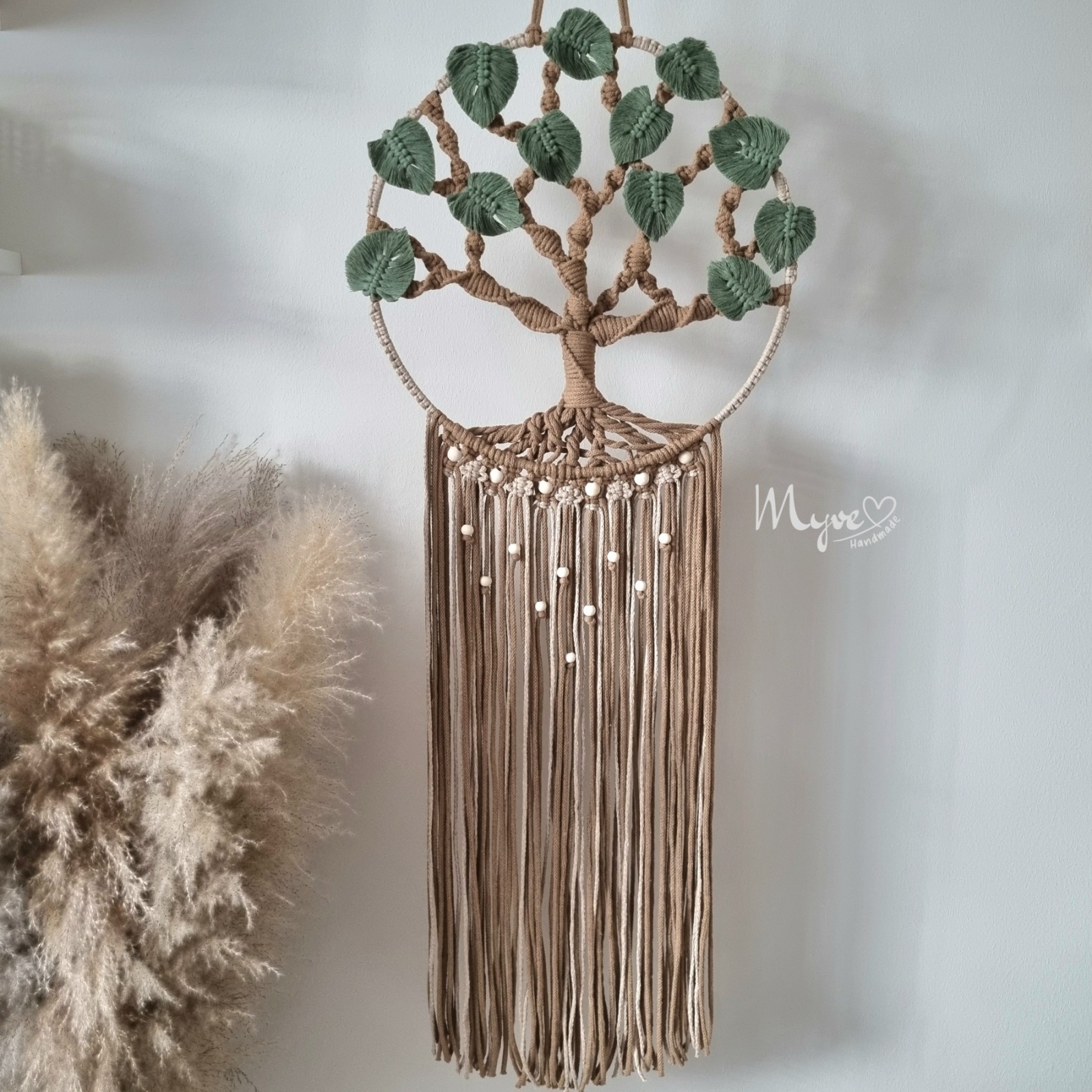 Makramee Lebensbaum, Lifetree, Wanddekoration im Boho Stil, Wandbehang 6