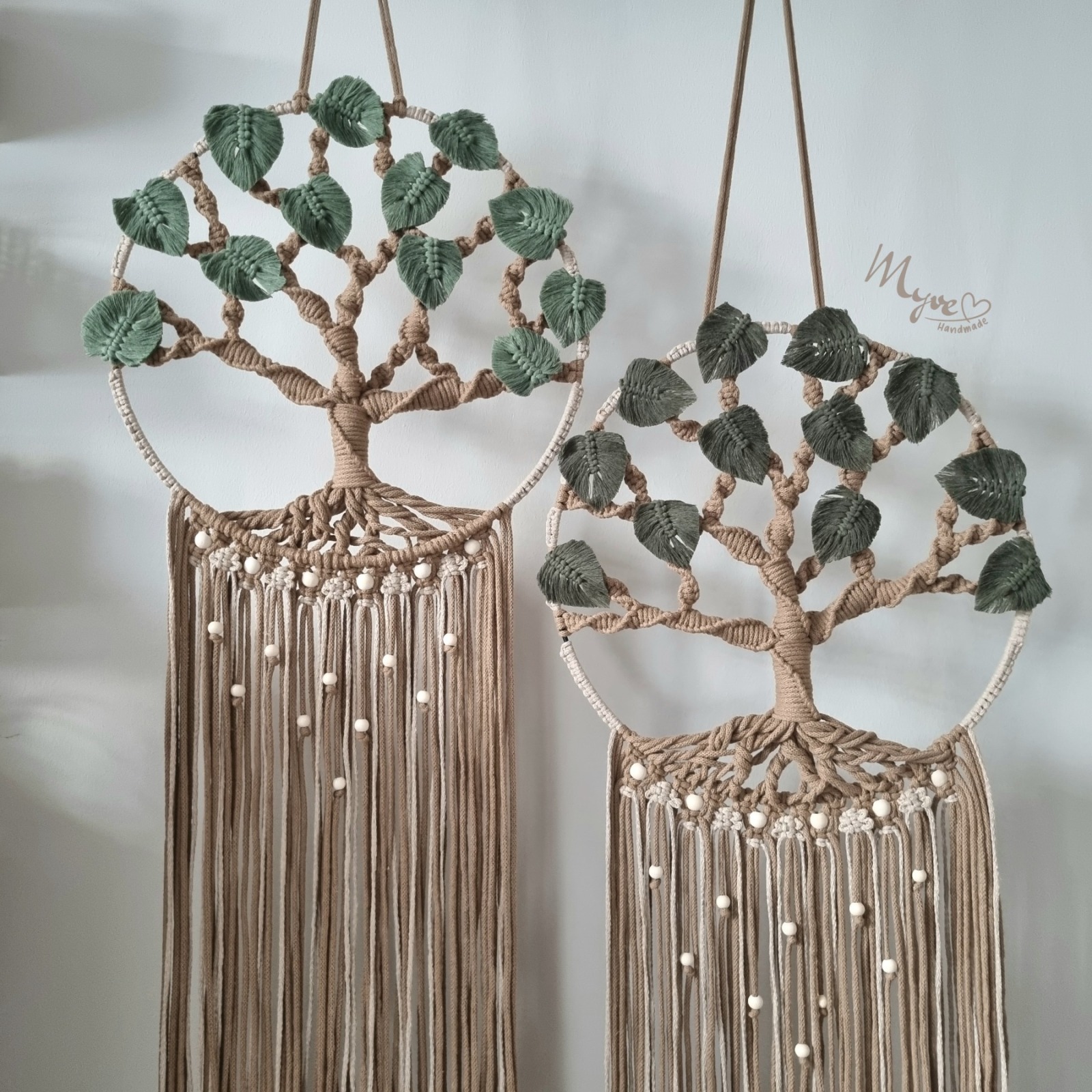 Makramee Lebensbaum, Lifetree, Wanddekoration im Boho Stil, Wandbehang 4