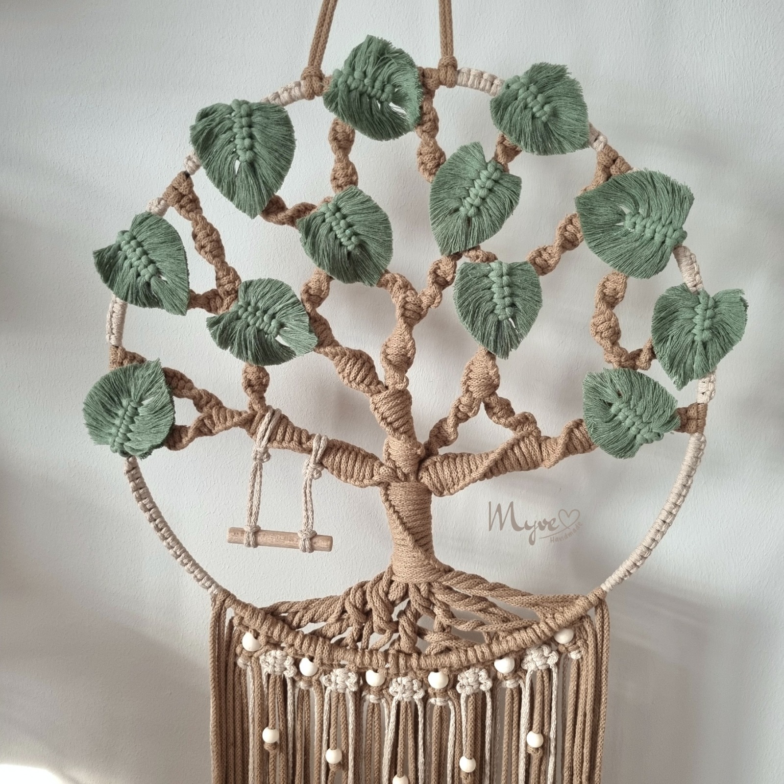 Makramee Lebensbaum, Lifetree, Wanddekoration im Boho Stil, Wandbehang 2